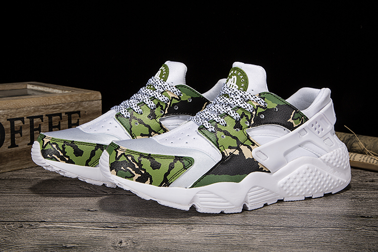 New Nike Air Huarache Print White Green Shoes